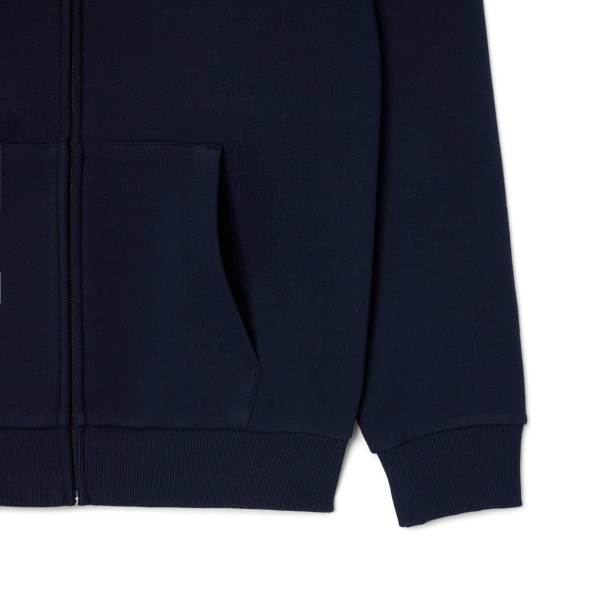 Lacoste Zipped Fleece Hoodie Midnight Blue - SH8864-166