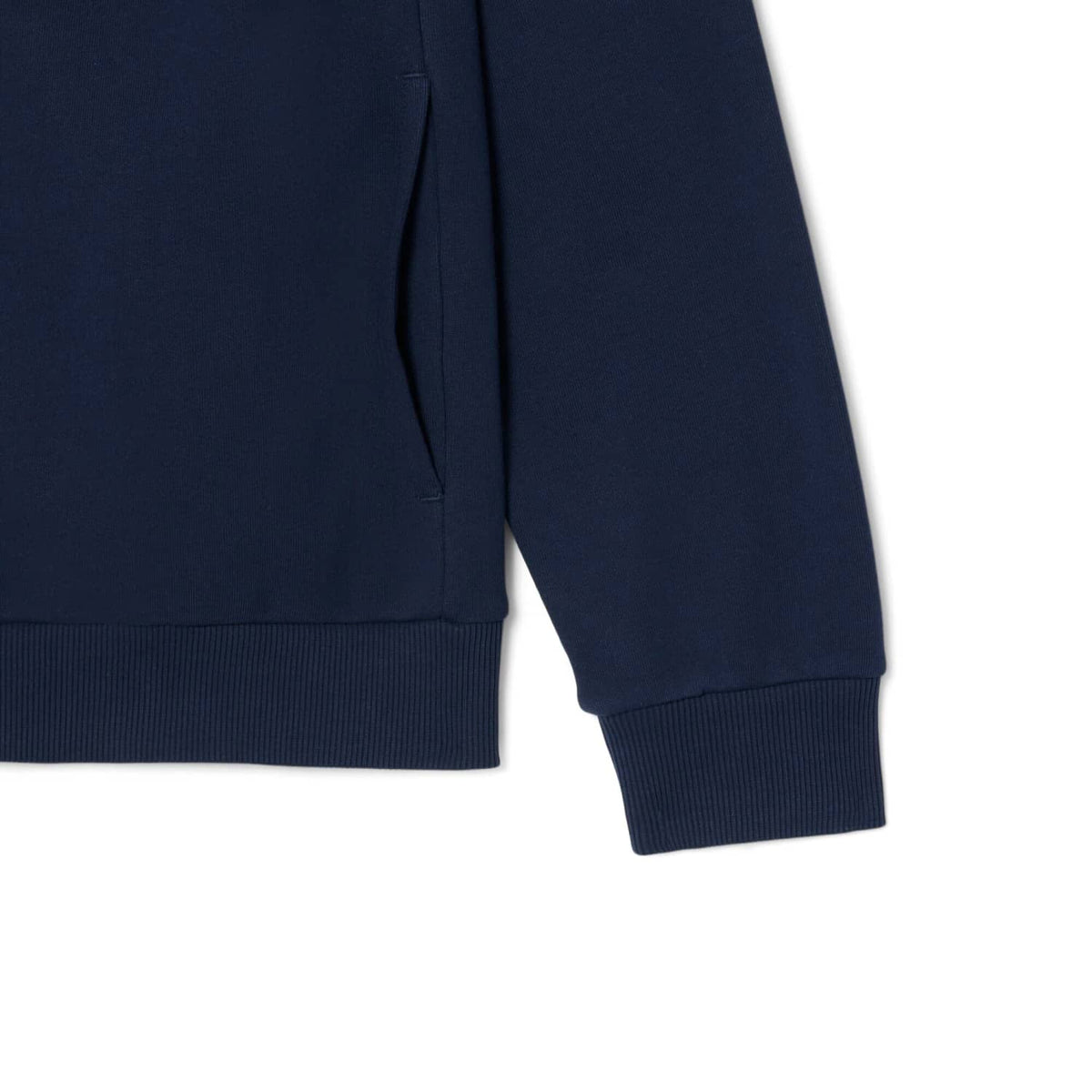 Lacoste Zipped Fleece Sweatshirt Midnight Blue - SH8870-166