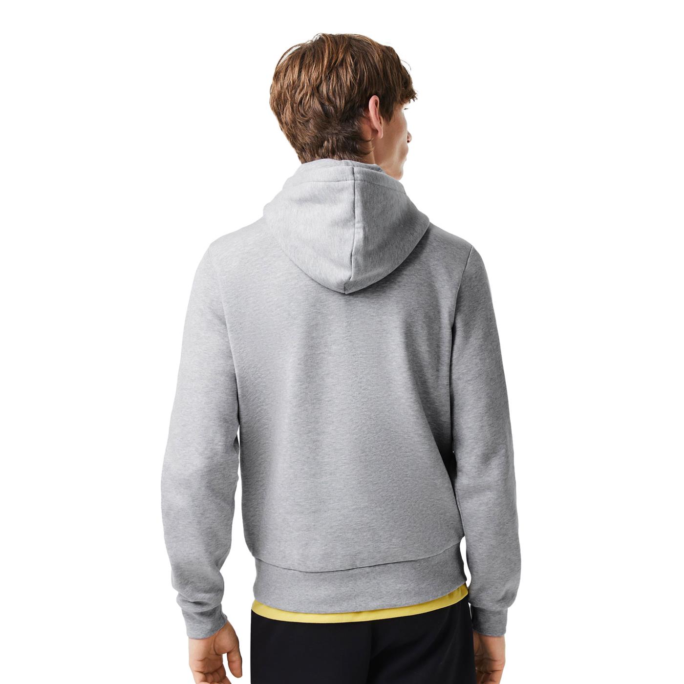 Lacoste Hooded Sweatshirt Silver Chine - SH9623-CCA