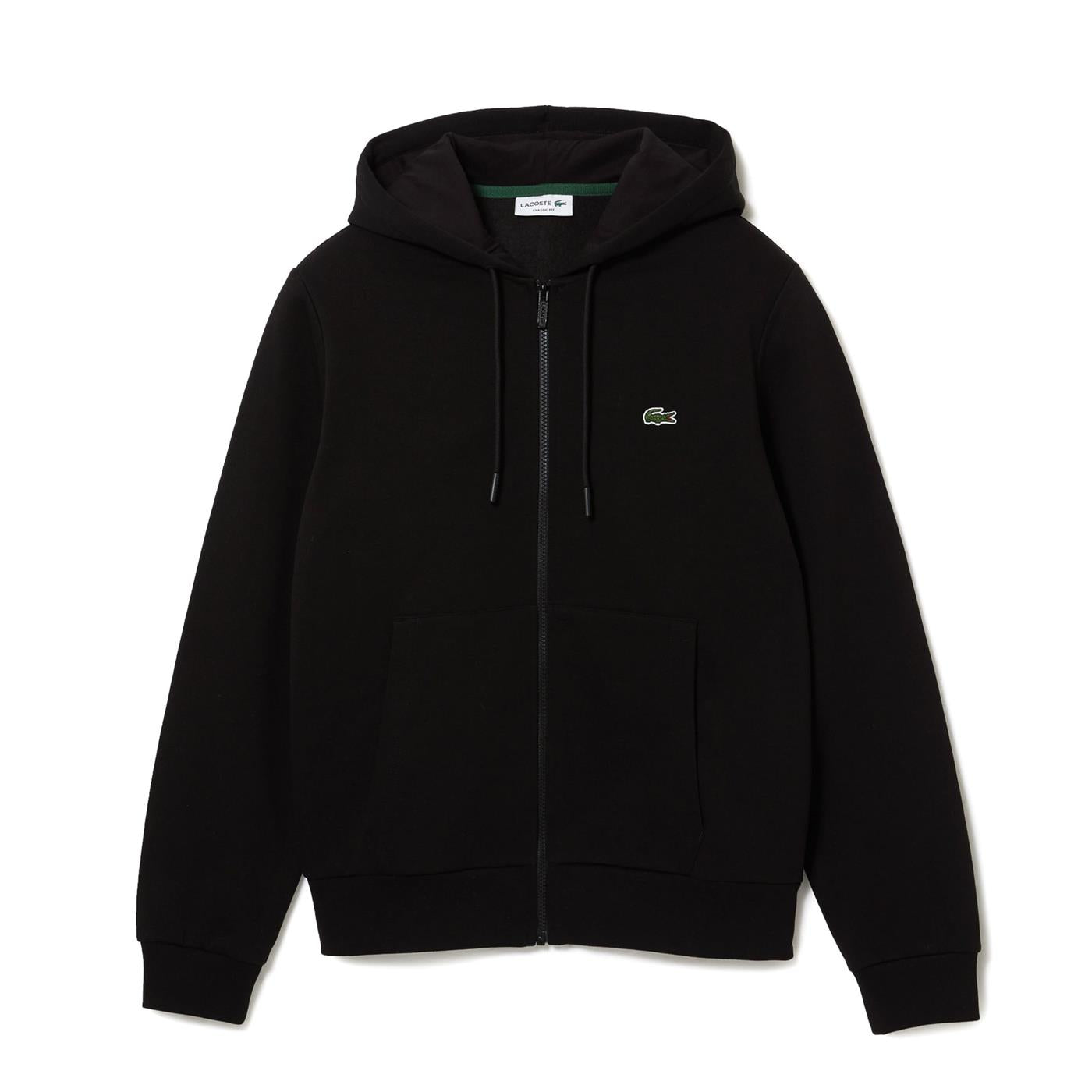 Lacoste Kangaroo Pocket Fleece Sweatshirt Black - SH9626-031