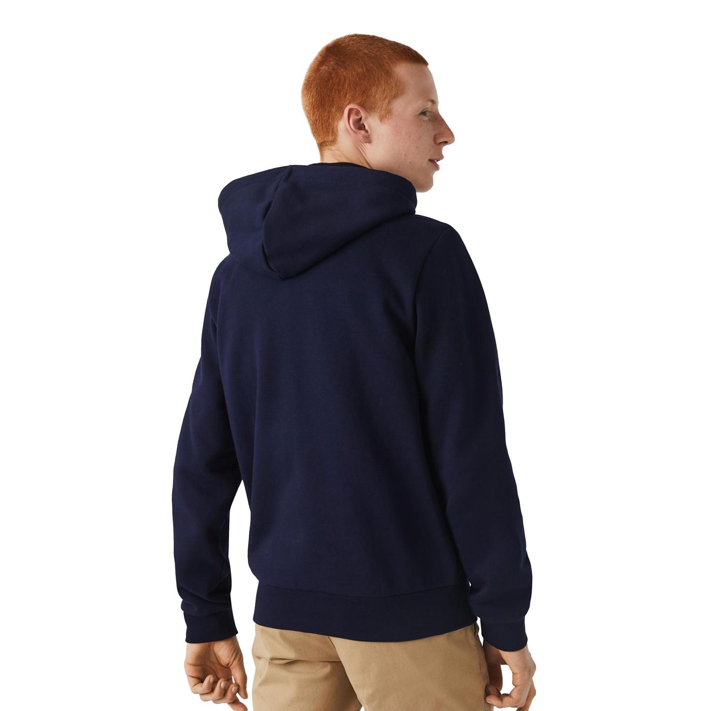 Lacoste Kangaroo Pocket Fleece Sweatshirt Navy - SH9626-166
