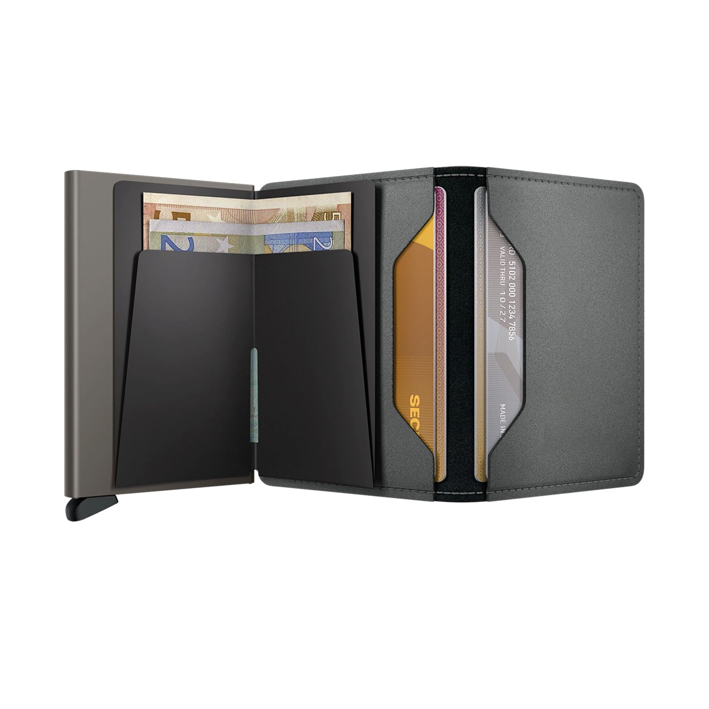 Secrid Slimwallet Matte Satin Steel - SMSSTEEL