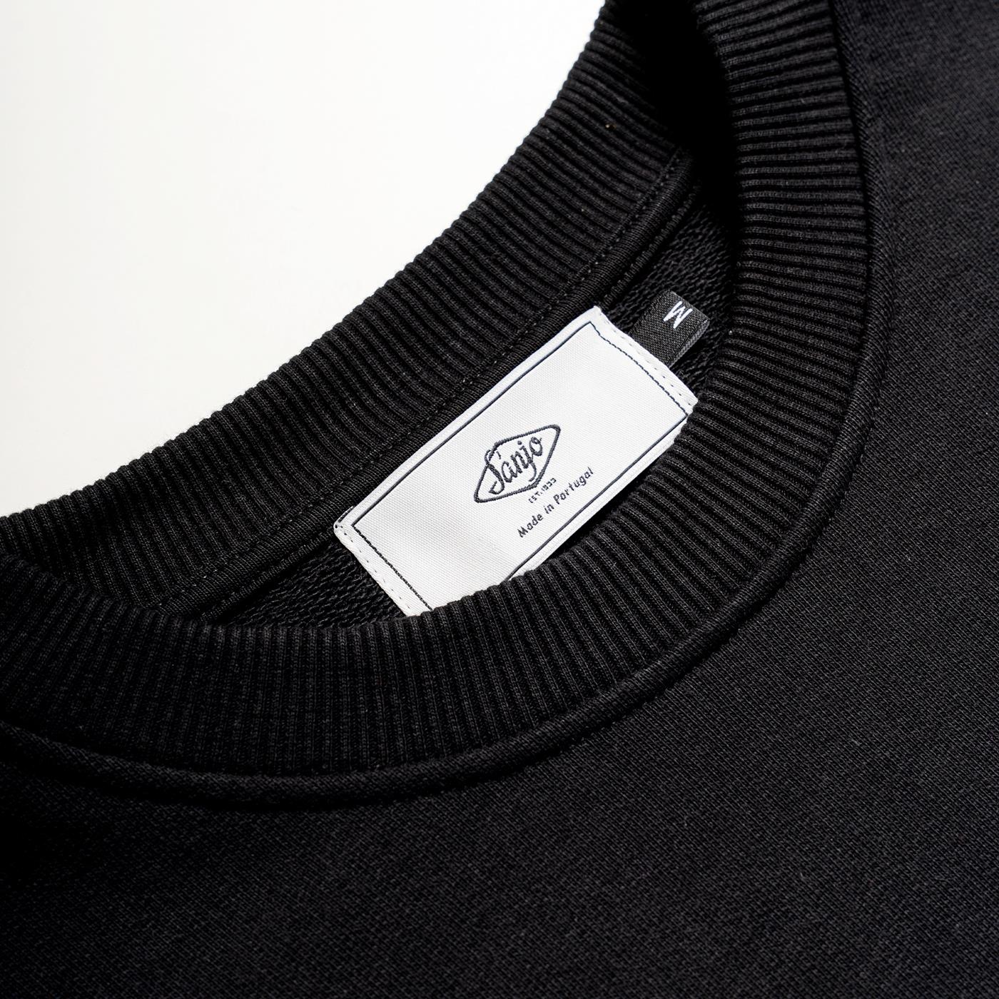 Sanjo K100 Patch Sweat Black - SPV3_COT_001