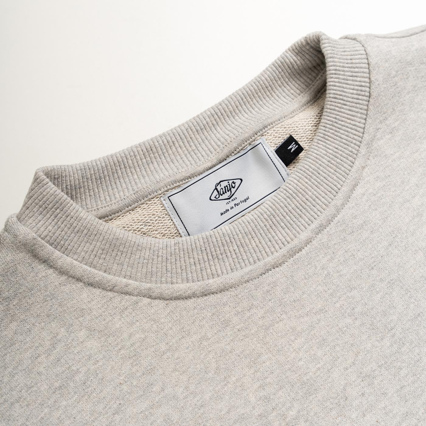 Sanjo K100 Patch Sweat Grey - SPV3_COT_004