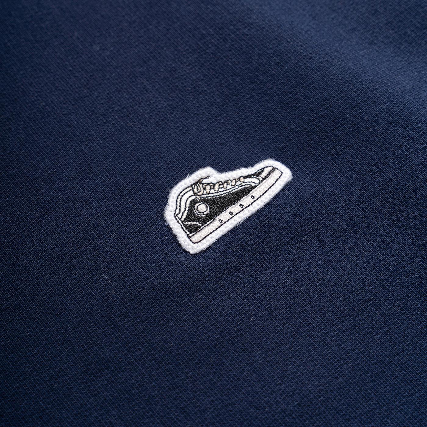 Sanjo K100 Patch Sweat Navy - SPV3_COT_010