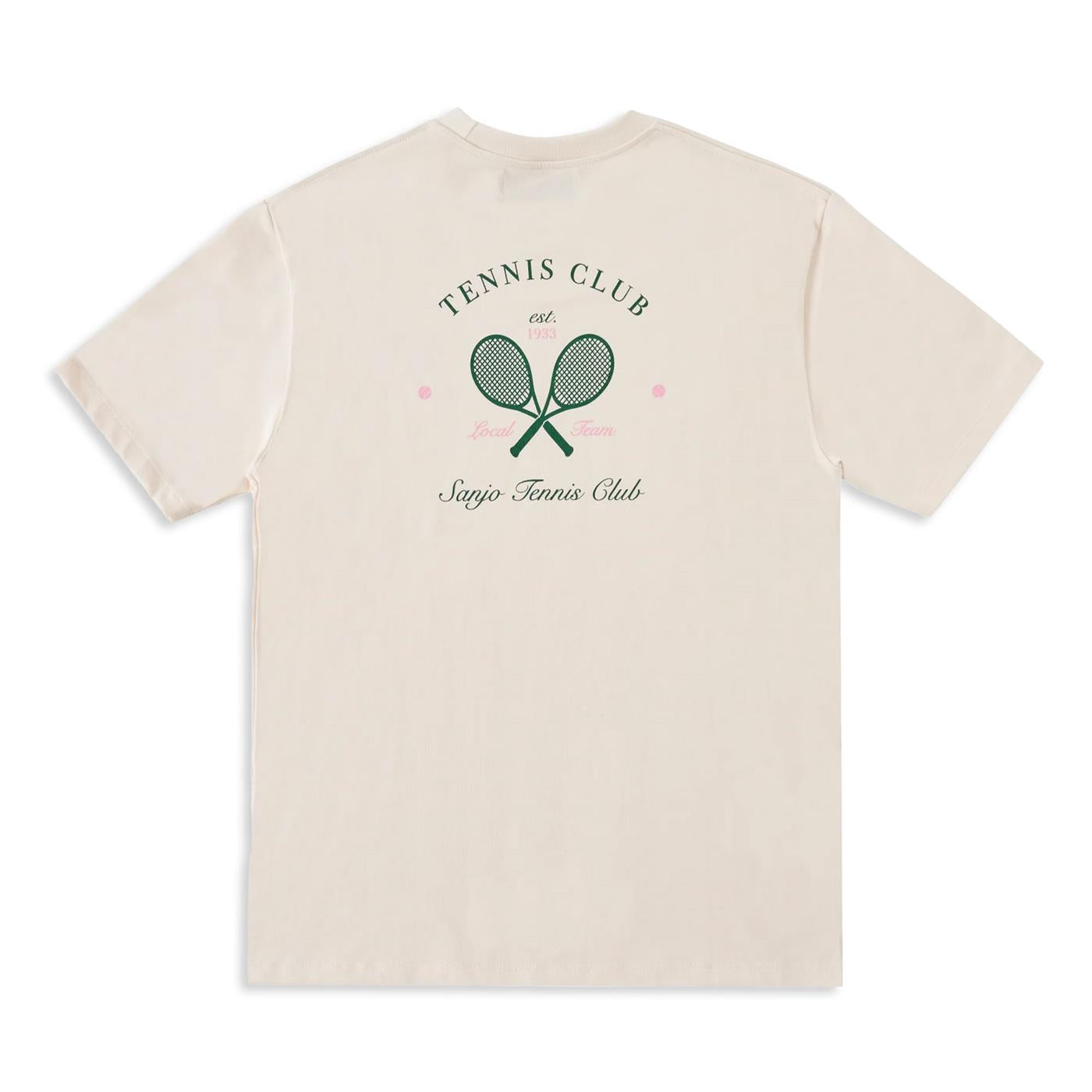 Sanjo Tennis Club T-Shirt Ecru - SS24_1TC_003