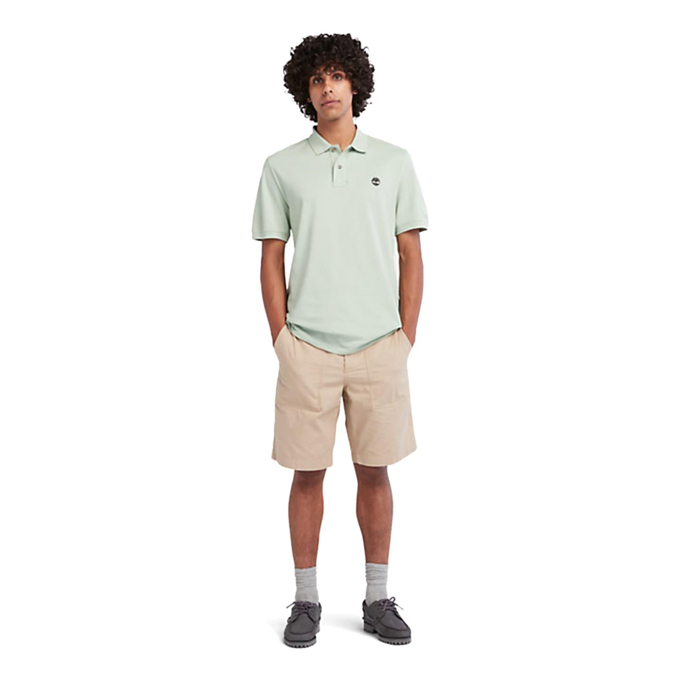Timberland SS Millers Pique Polo Frosty Green - TB0A26N4Q431