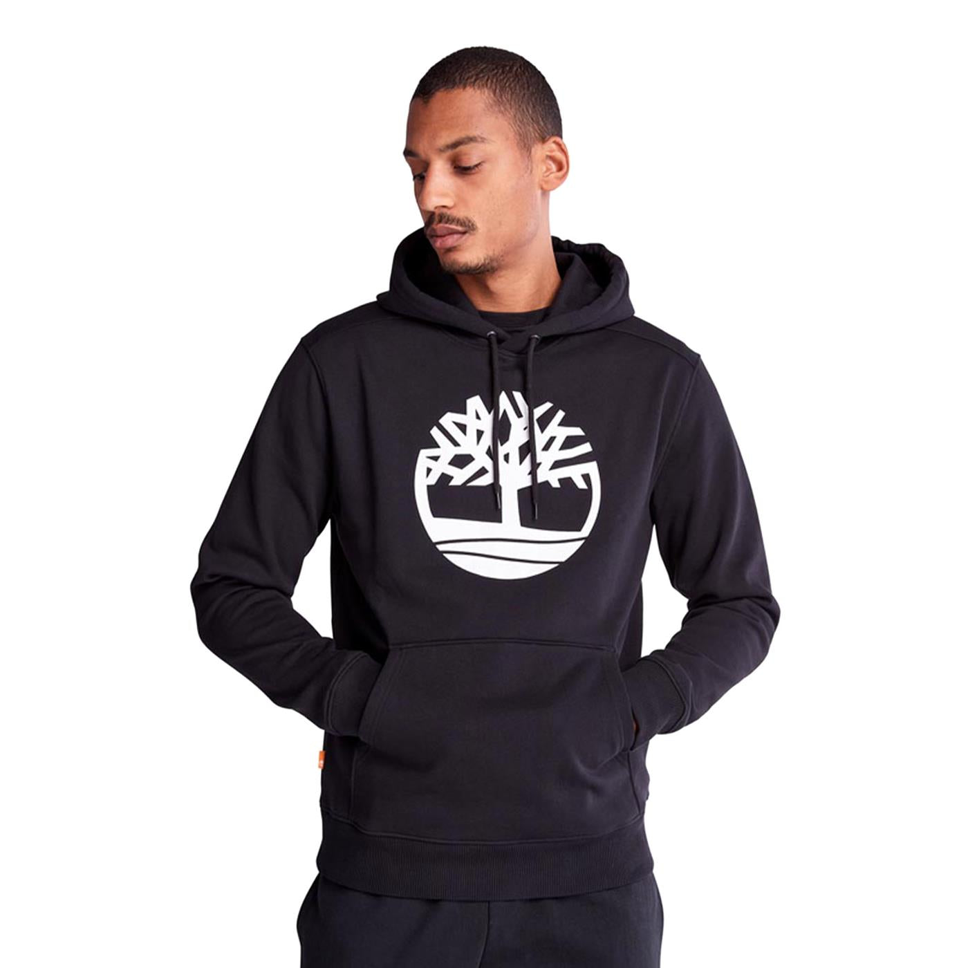 Timberland Core Logo PO Hoodie BB Black/White - TB0A2BJHN921