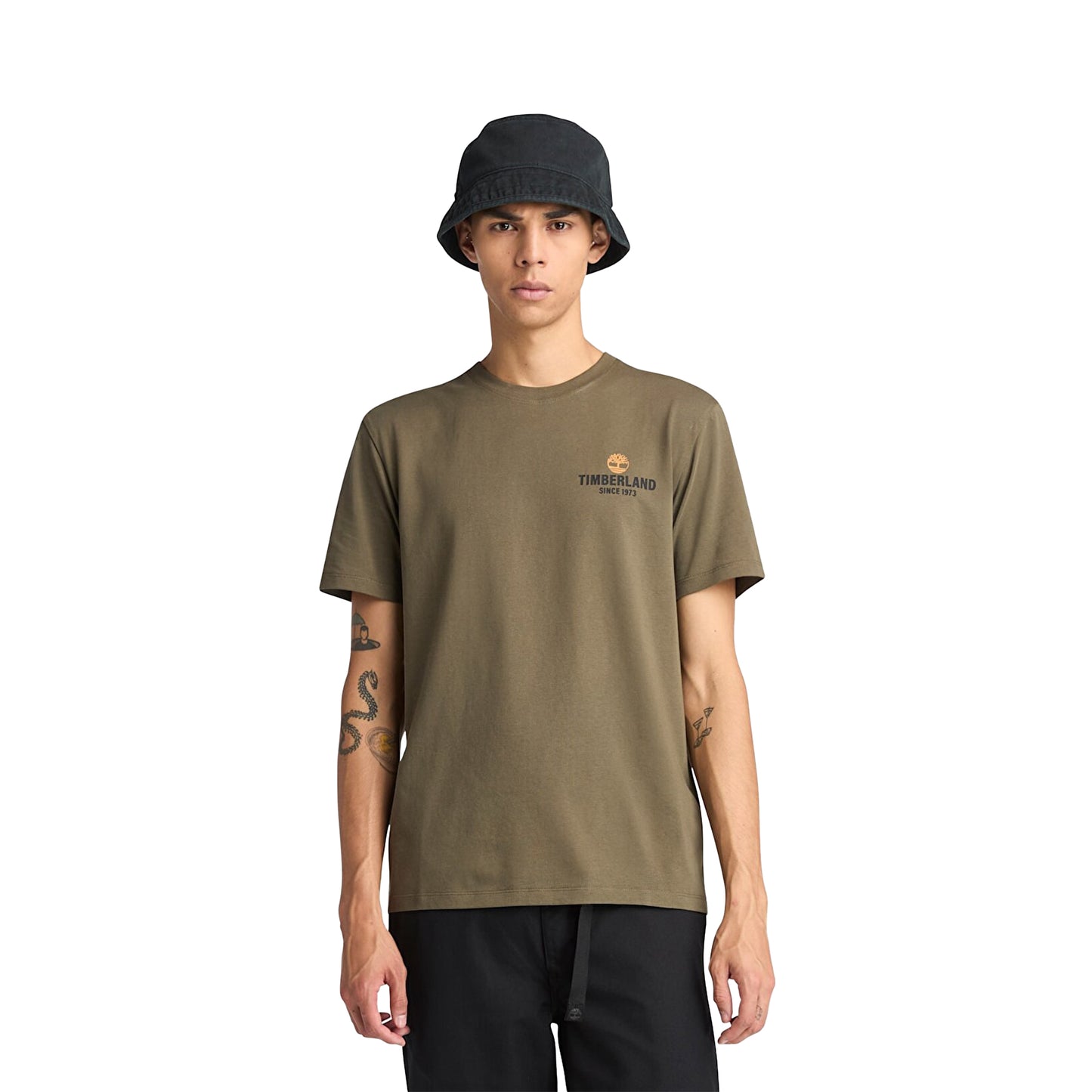 Timberland Work Inspired Back Graphic Tee Leaf Green - TB0A2G8SA581