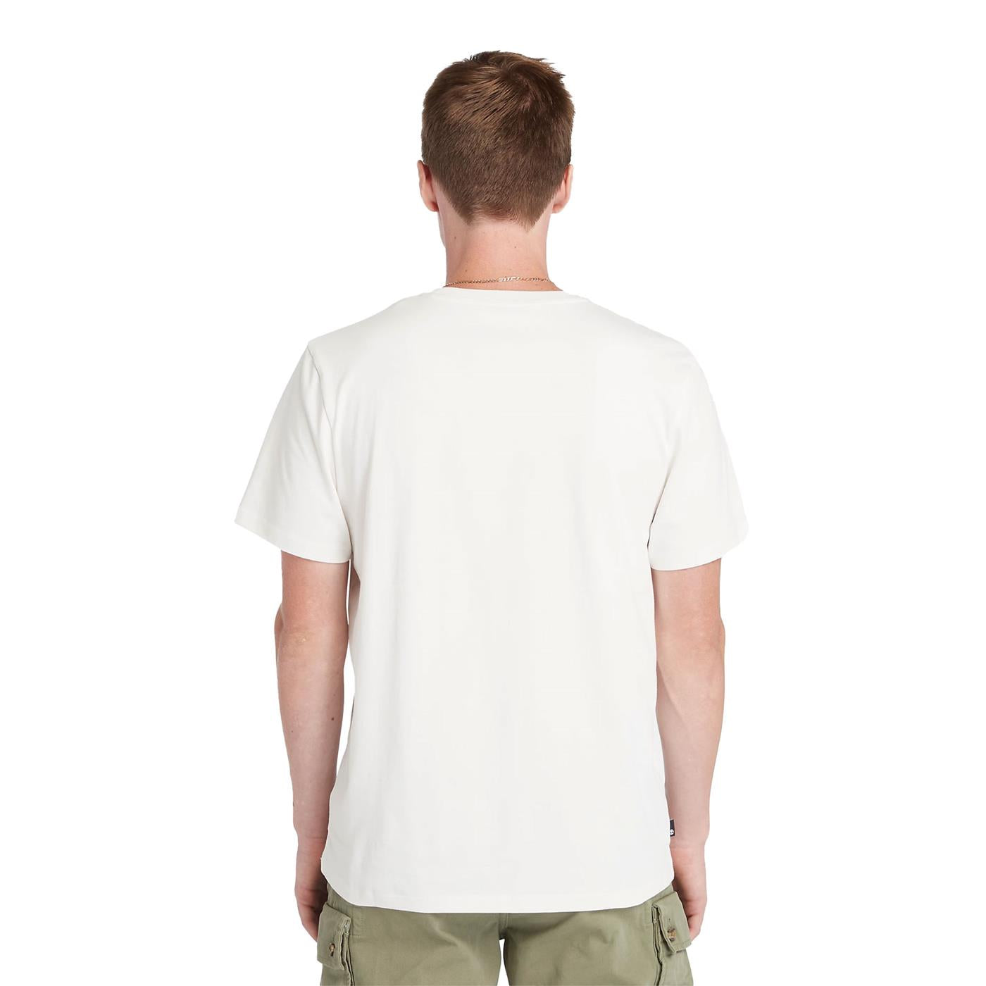 Timberland SS Front Graphic Tee Vintage White - TB0A5UDBCM91