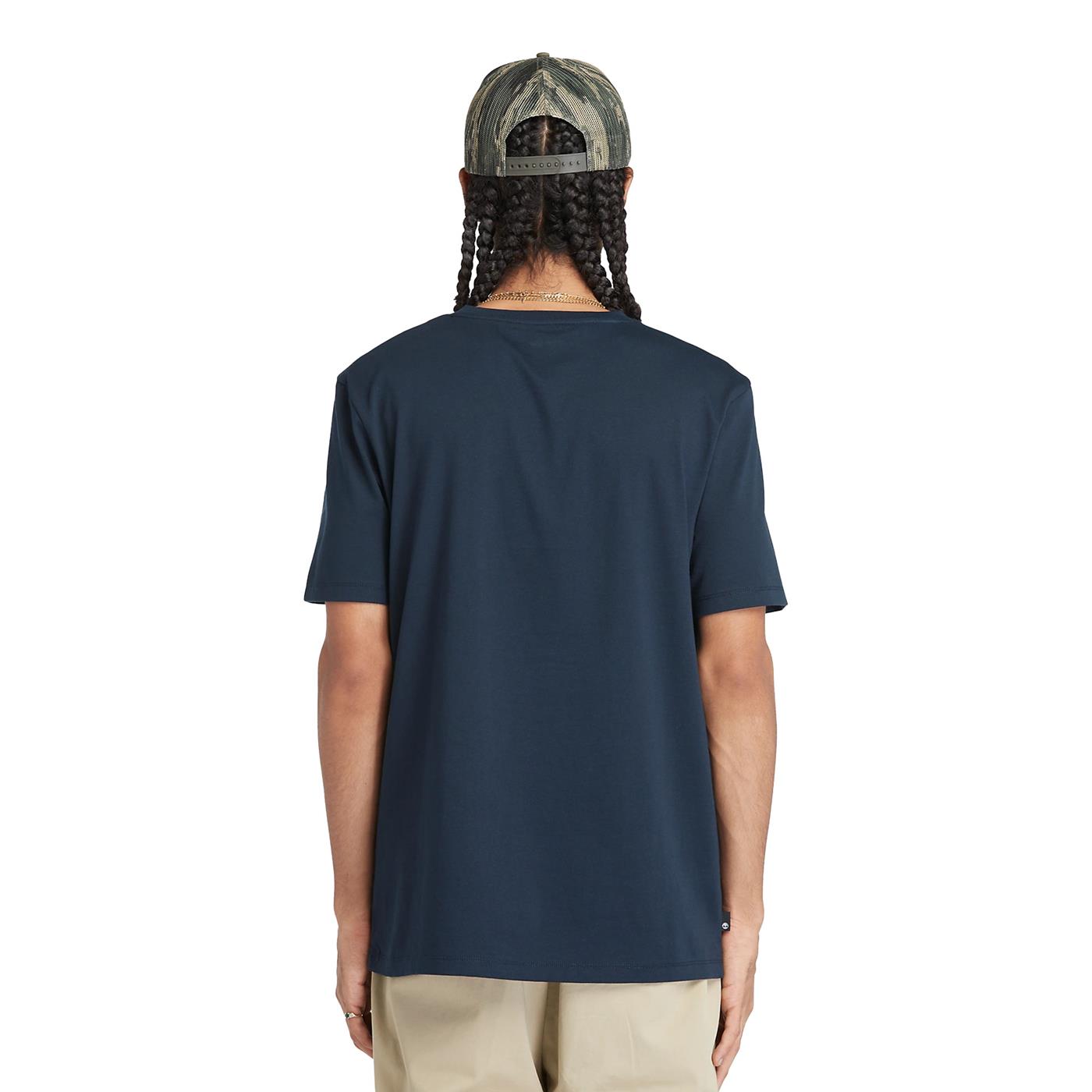 Timberland Kenn Linear Logo SS Tee Dark Sapphire - TB0A5UPQ4331
