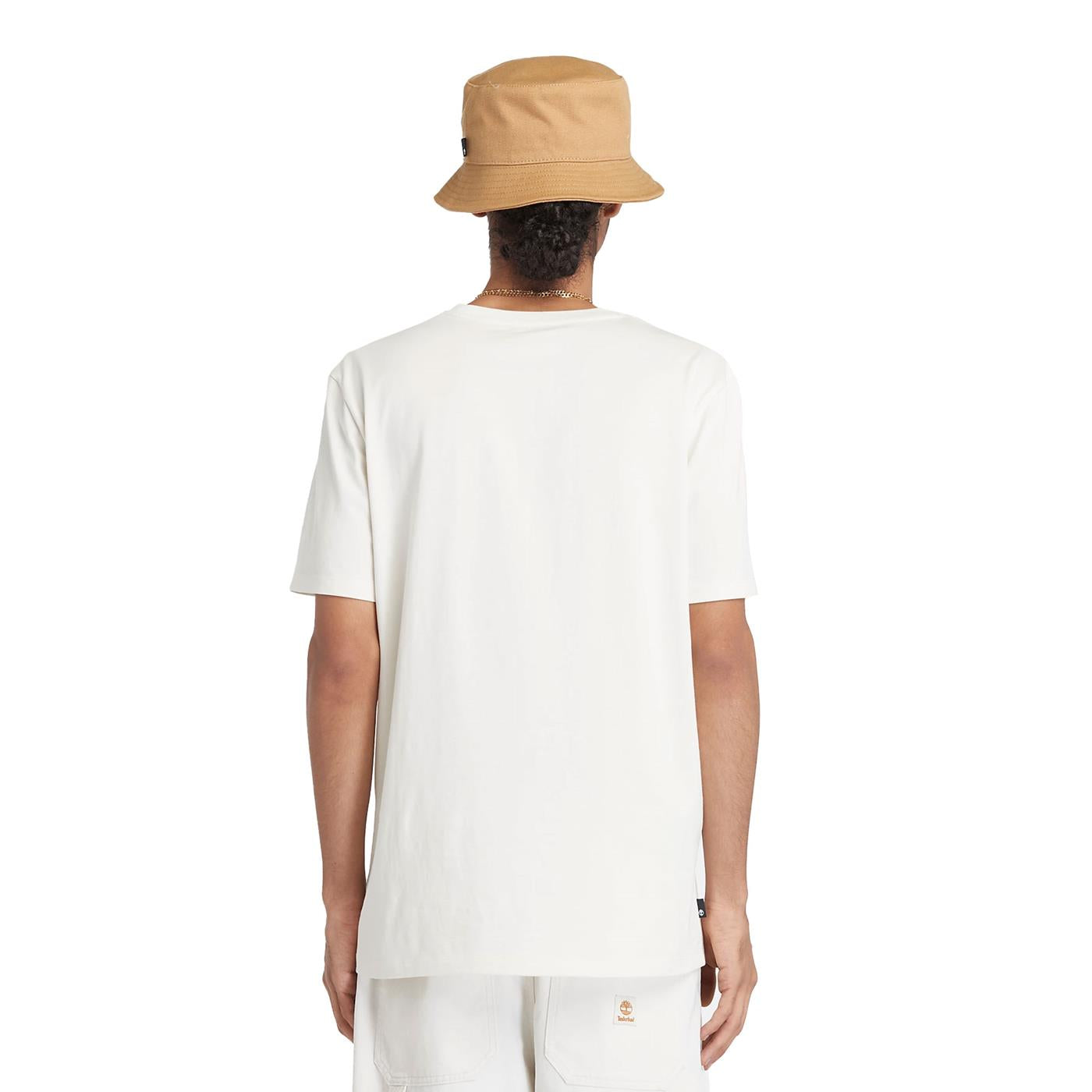 Timberland Kenn Linear Logo SS Tee Vintage White - TB0A5UPQCM91