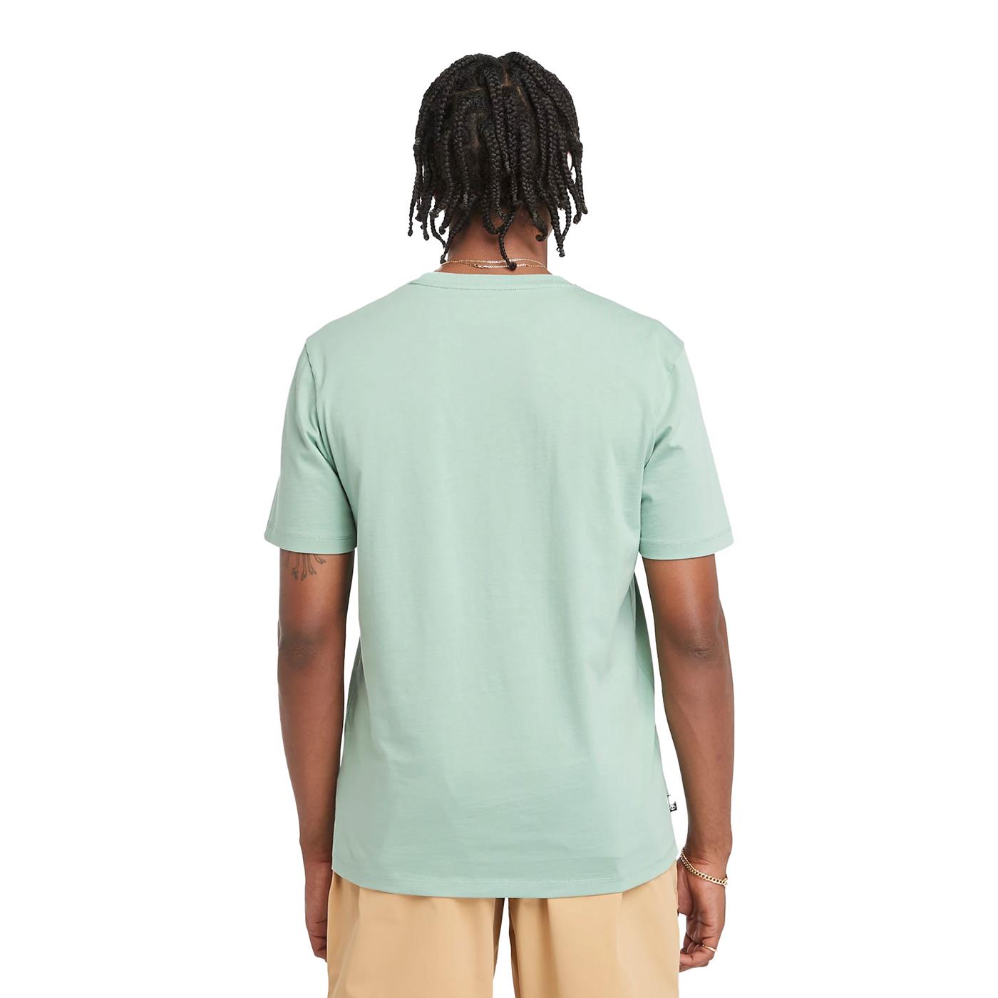 Timberland Kenn Linear Logo SS Tee Granite Green - TB0A5UPQEW01
