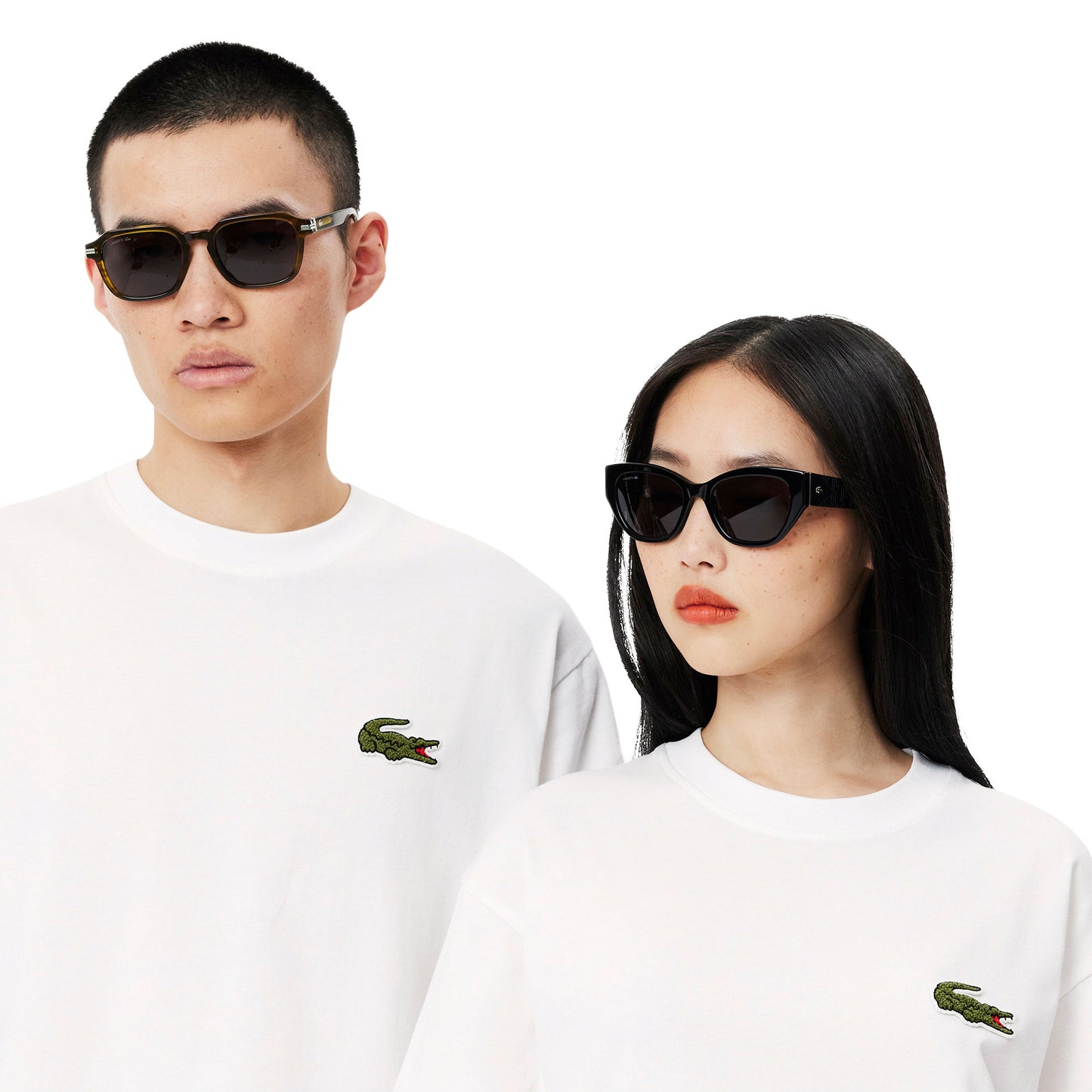 Lacoste Loose Fit Heavy Cotton Badge T-Shirt White - TH2745-001