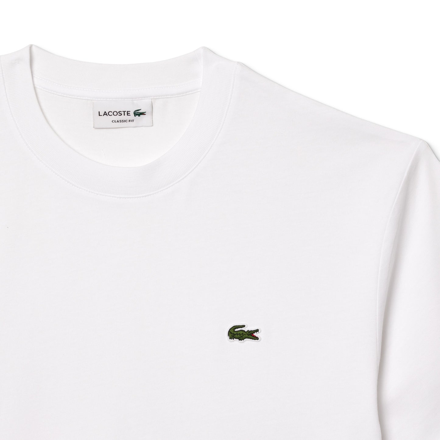 Lacoste Classic Fit Cotton Jersey T-Shirt White