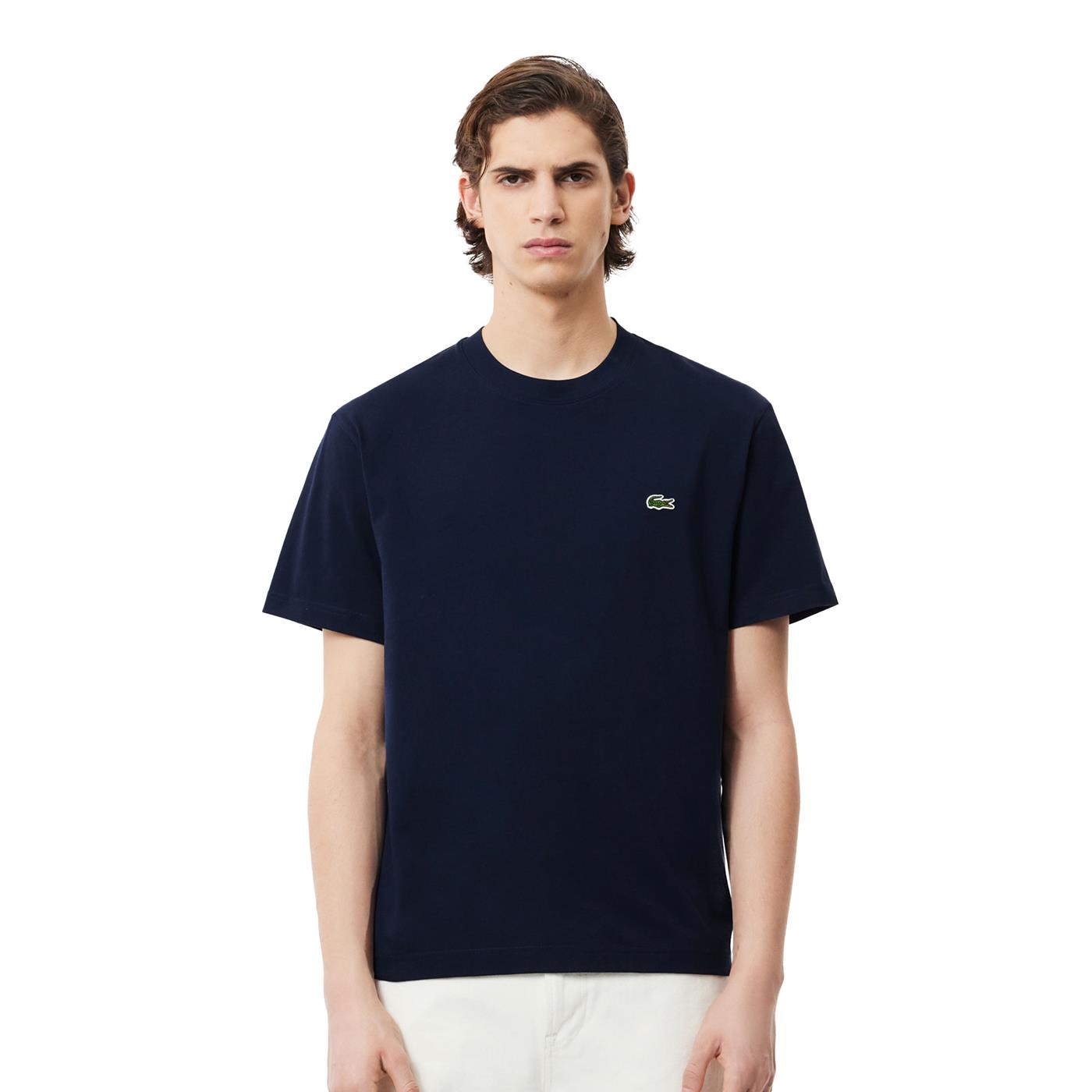 Lacoste Classic Fit Cotton Jersey T-Shirt Navy - TH7318-166