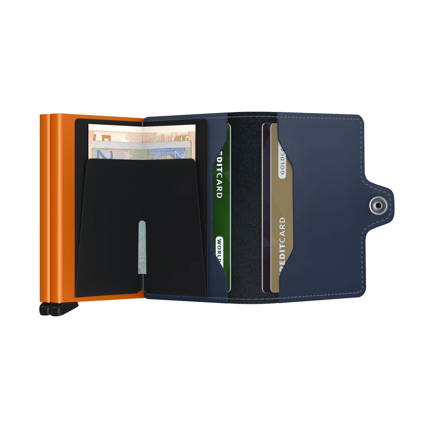 Secrid Twinwallet Matte Night Blue/Orange - TMNIGHTBLUEORANGE