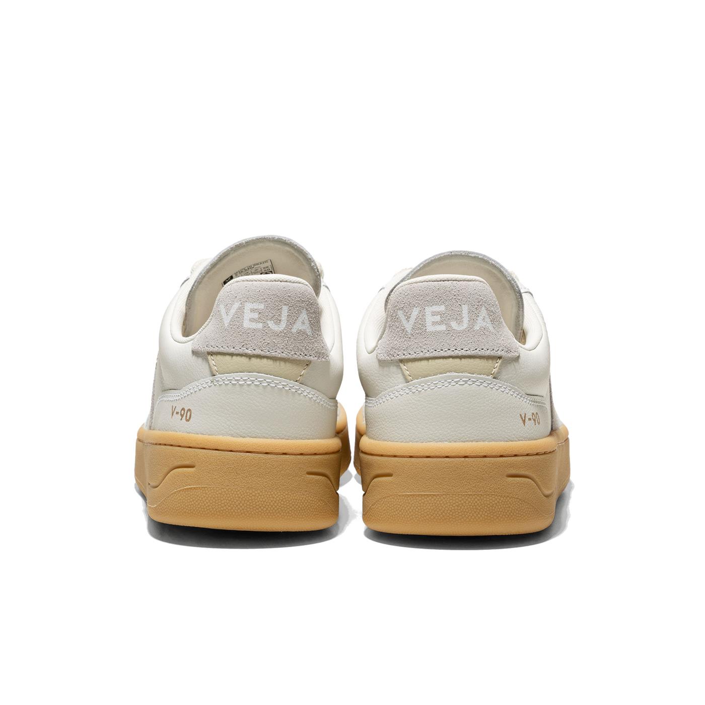 Veja V-90 O.T. Leather White/Light Grey/Natural - VD2003893