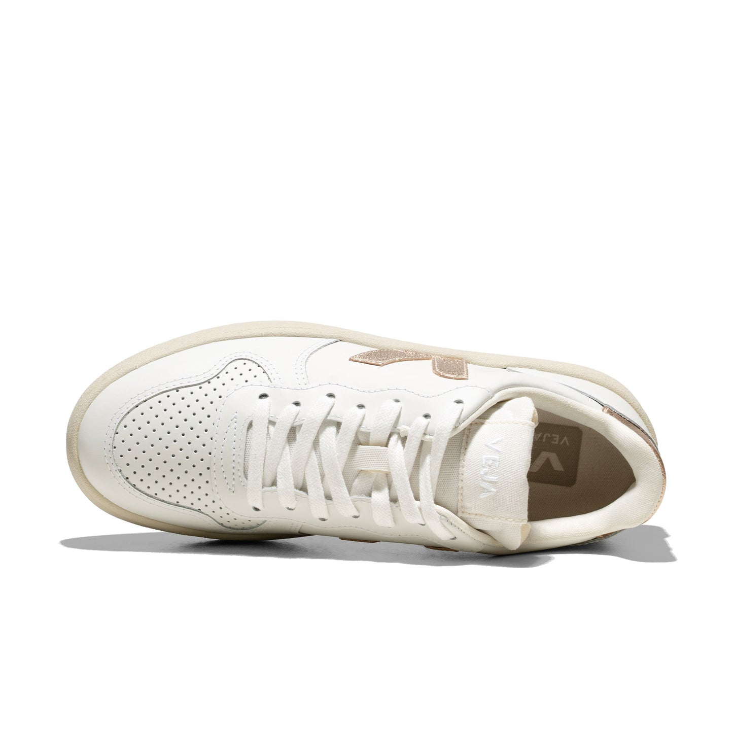 Veja V-10 Leather Extra-White/Platine - VI0220737