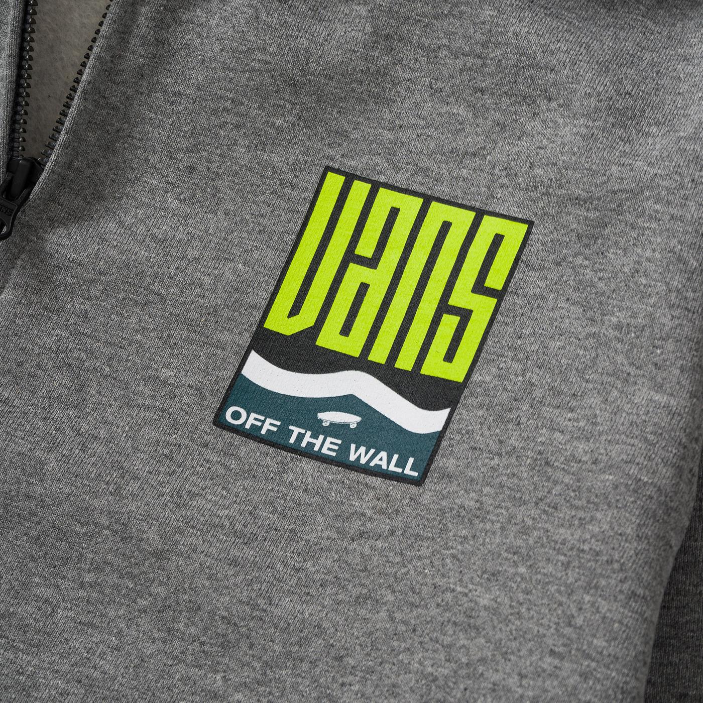 Vans Boys FZ Hoodie Dark Grey Heather - VN00002702F1