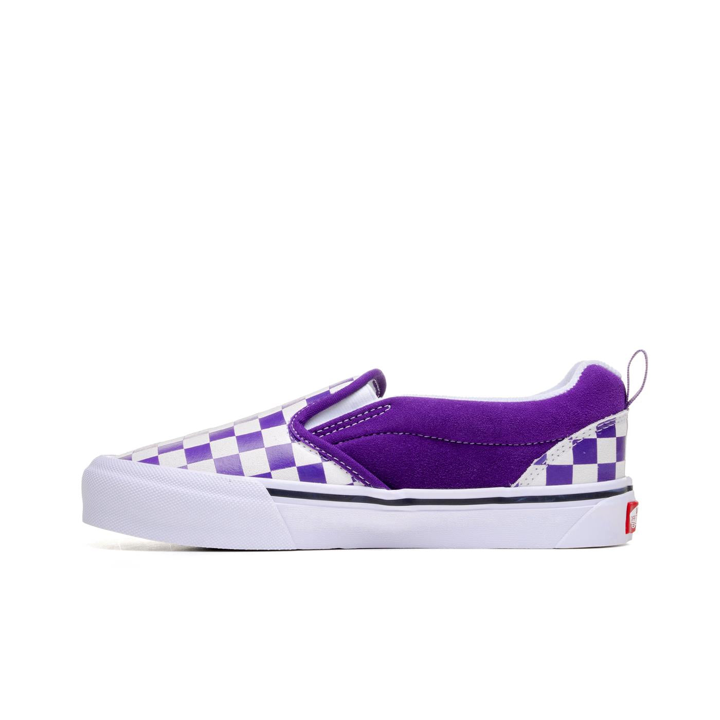 Vans Knu Slip Checkerboard Purple/White - VN0009QDZ1N1