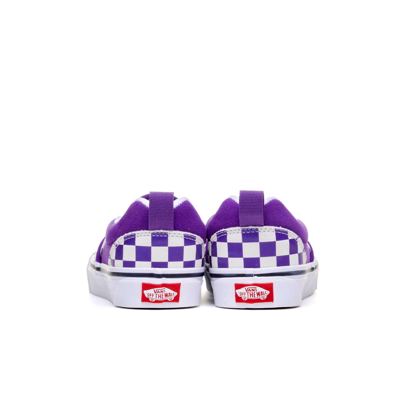 Vans Knu Slip Checkerboard Purple/White - VN0009QDZ1N1