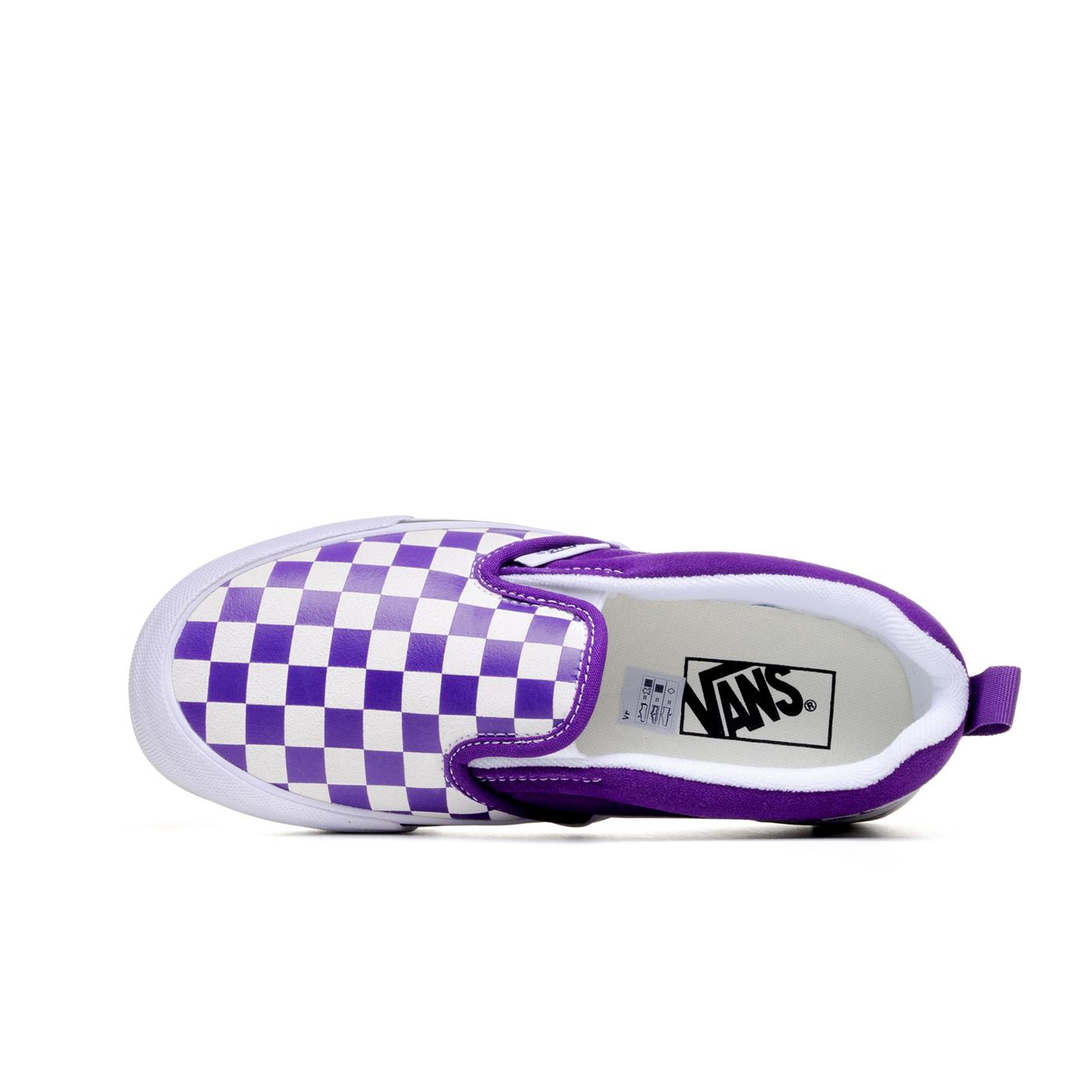 Vans Knu Slip Checkerboard Purple/White - VN0009QDZ1N1