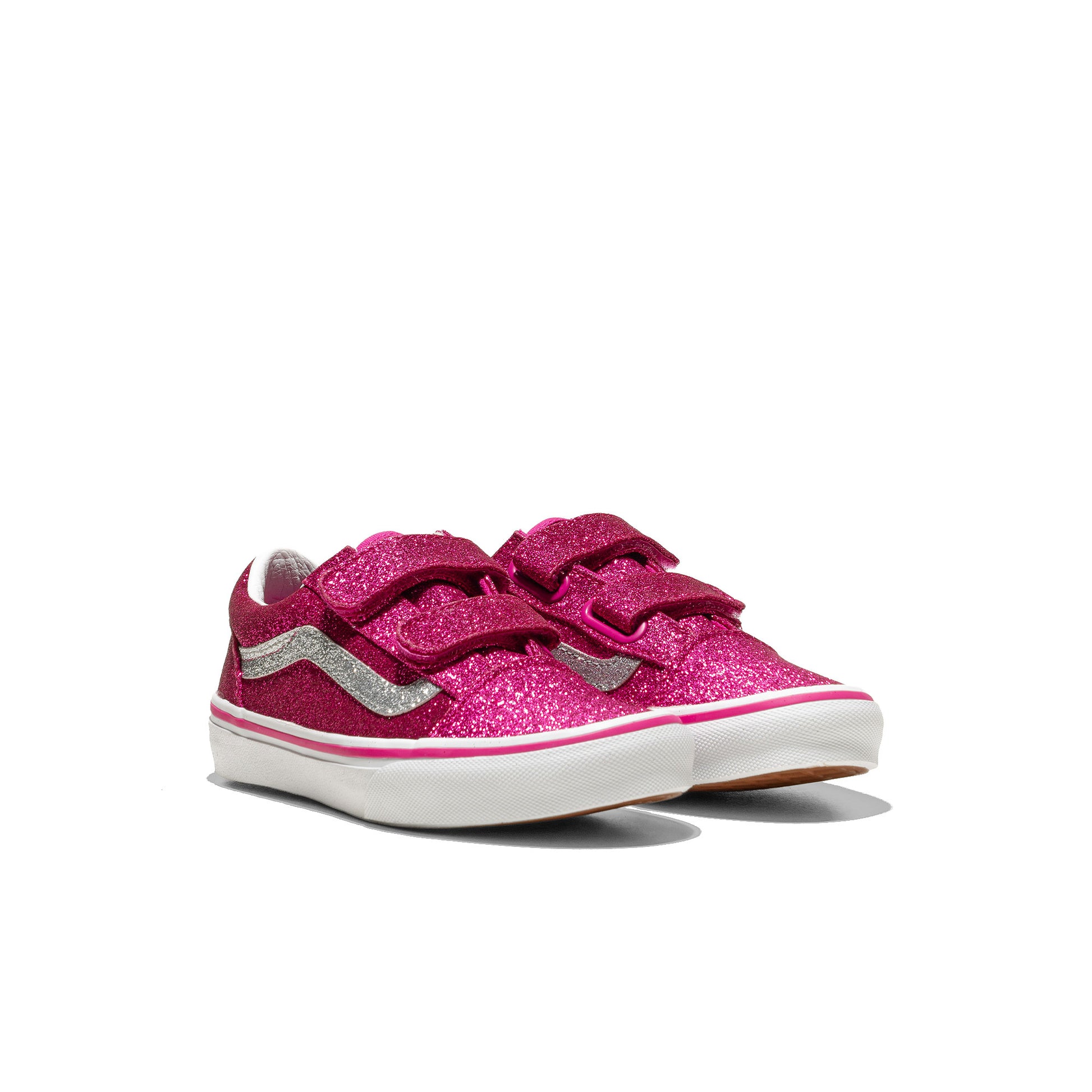 Vans Old Skool V Glitter Raspberry Rose  - VN000CYAYLZ1