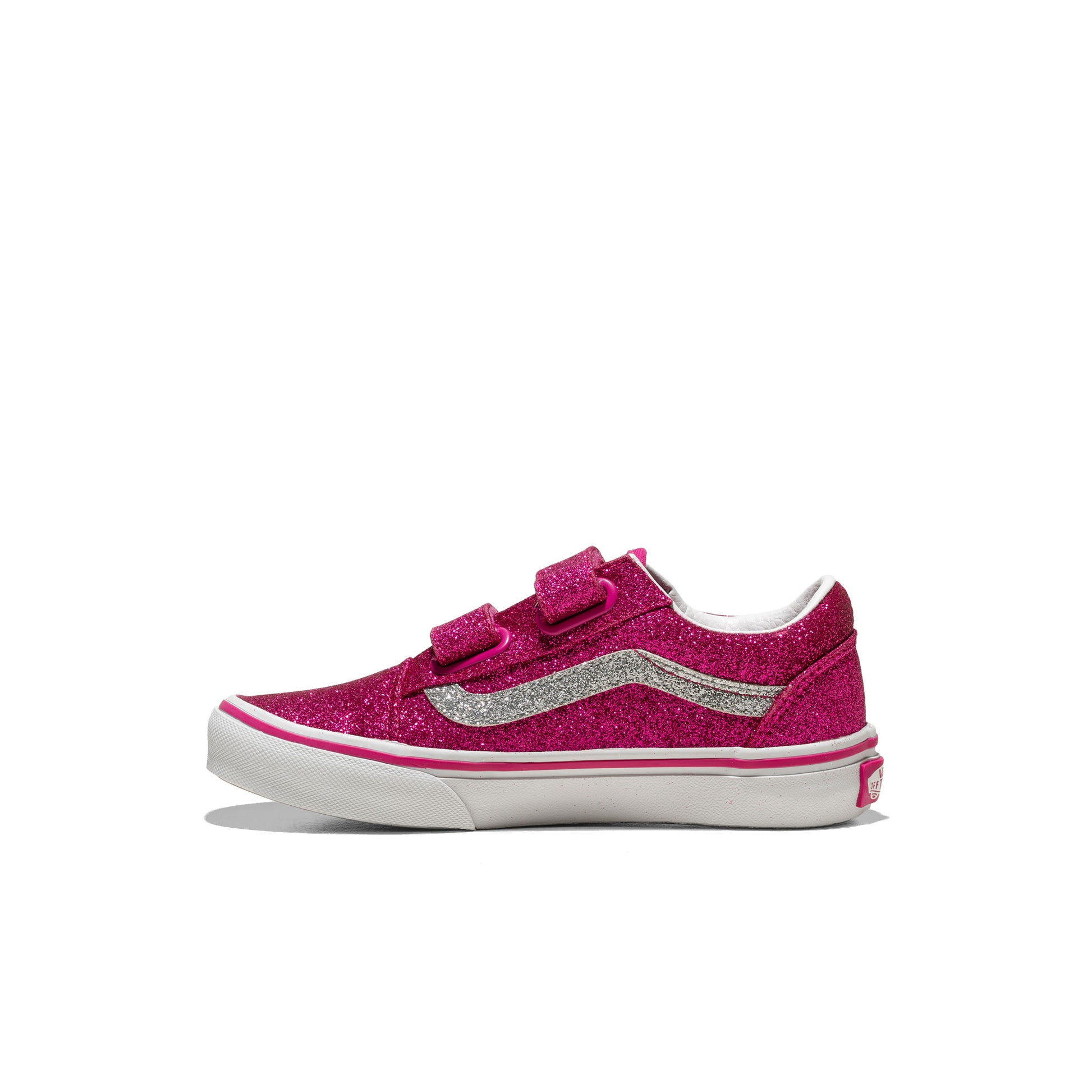 Vans Old Skool V Glitter Raspberry Rose  - VN000CYAYLZ1