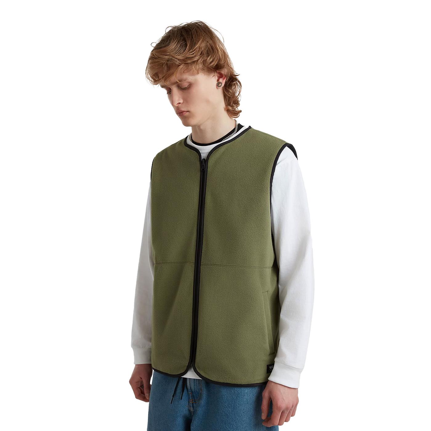 Vans Rosewood Reversible Vest Olivine - VN000G8BAMB1