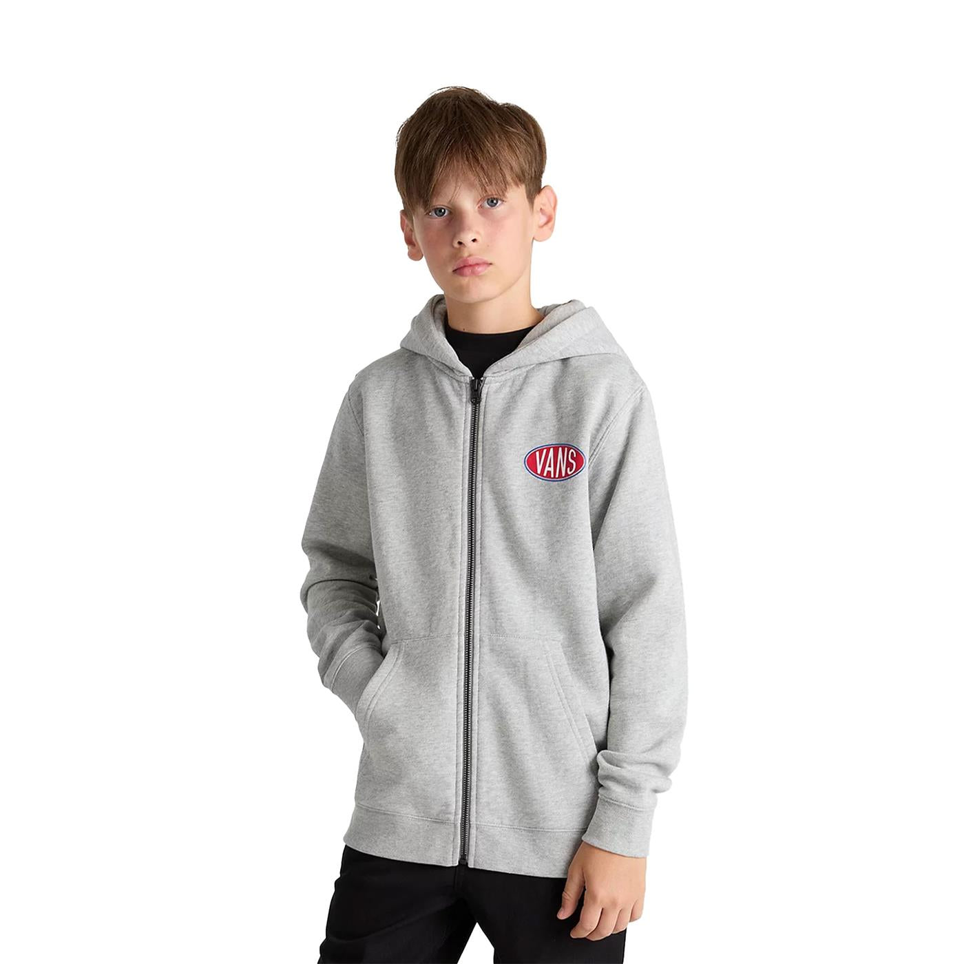 Vans Spray On FZ Hoodie Cement Heather - VN000JQ302F1