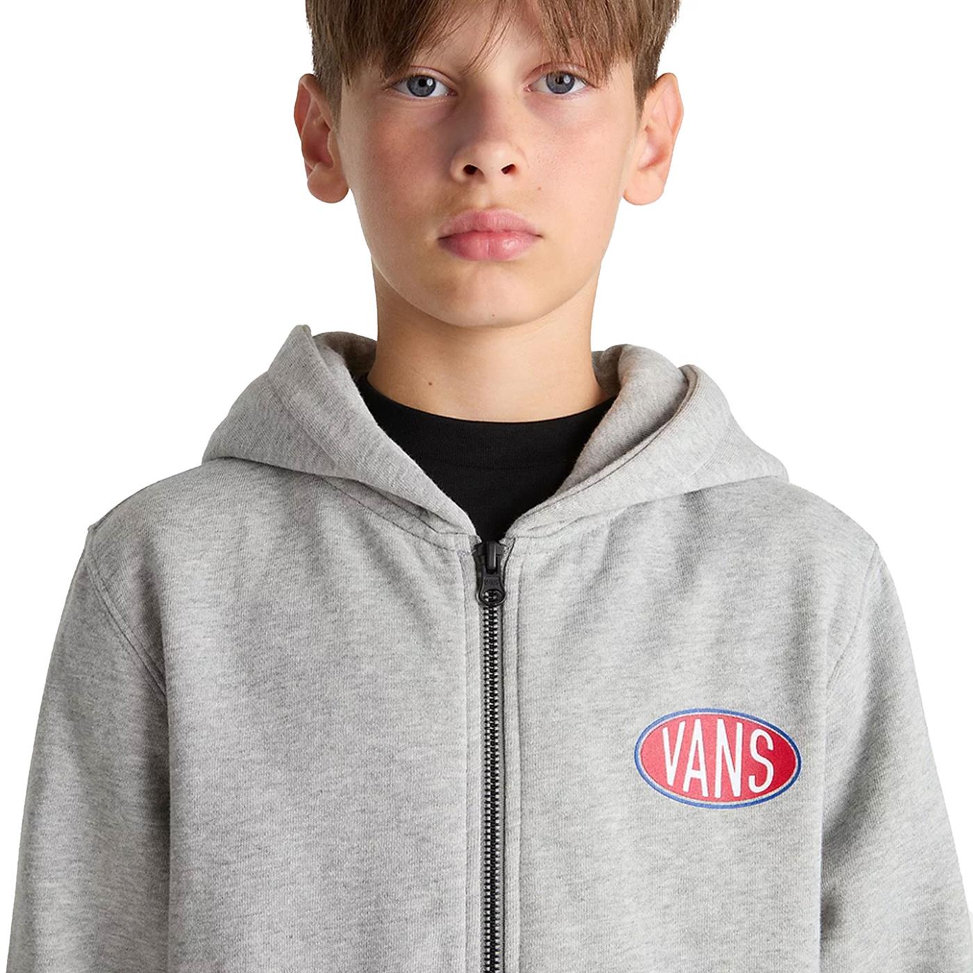 Vans Spray On FZ Hoodie Cement Heather - VN000JQ302F1