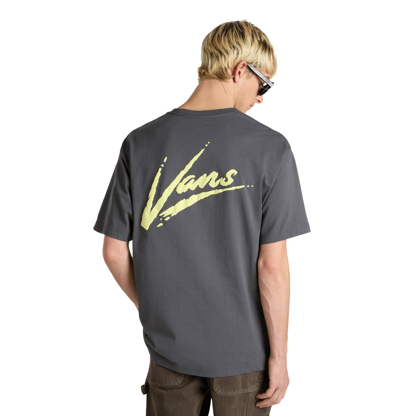 Vans Dettori Loose SS Tee Asphalt/Shadow Lime - VN000K42EBA1