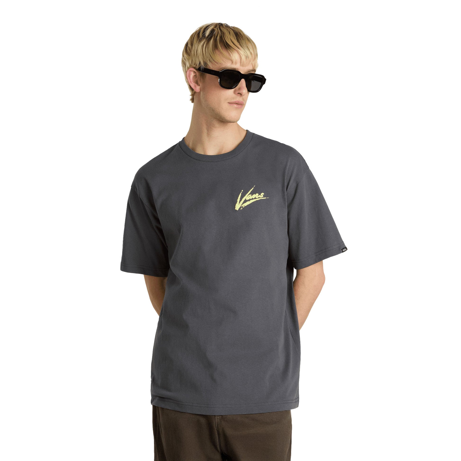 Vans Dettori Loose SS Tee Asphalt/Shadow Lime  - VN000K42EBA1
