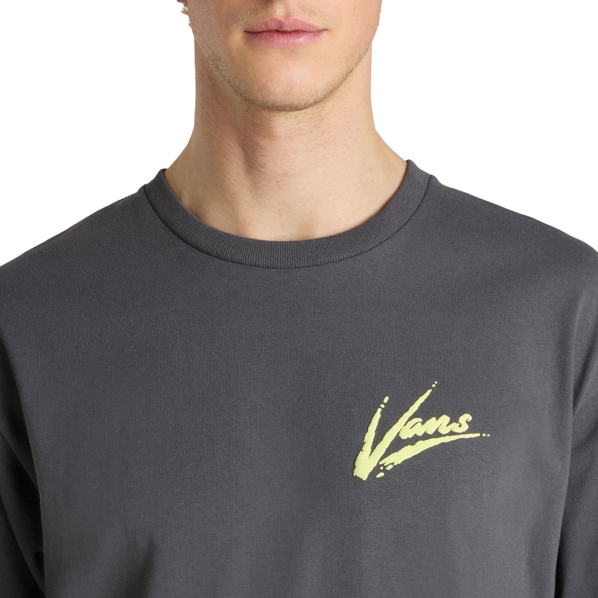 Vans Dettori Loose SS Tee Asphalt/Shadow Lime  - VN000K42EBA1