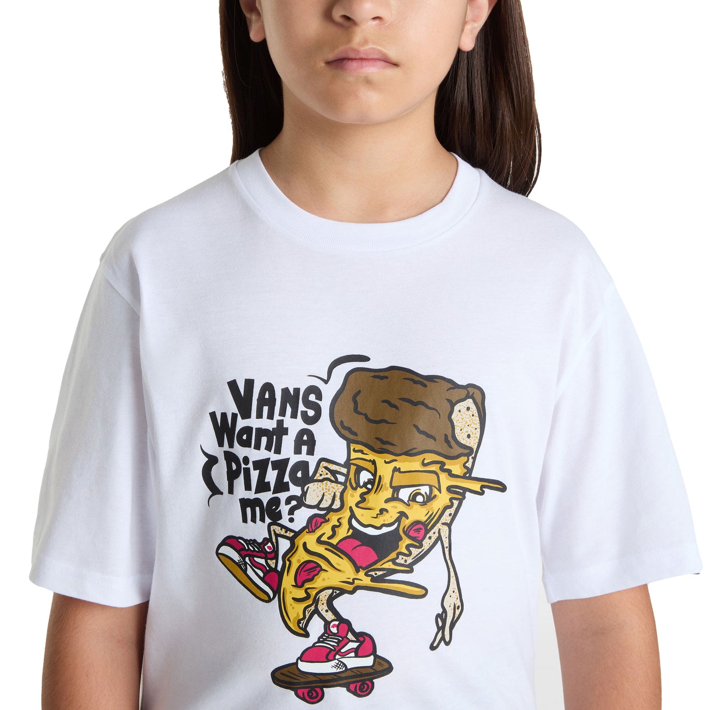 Vans Pizza Me SS Tee White  - VN000NQ2WHT1