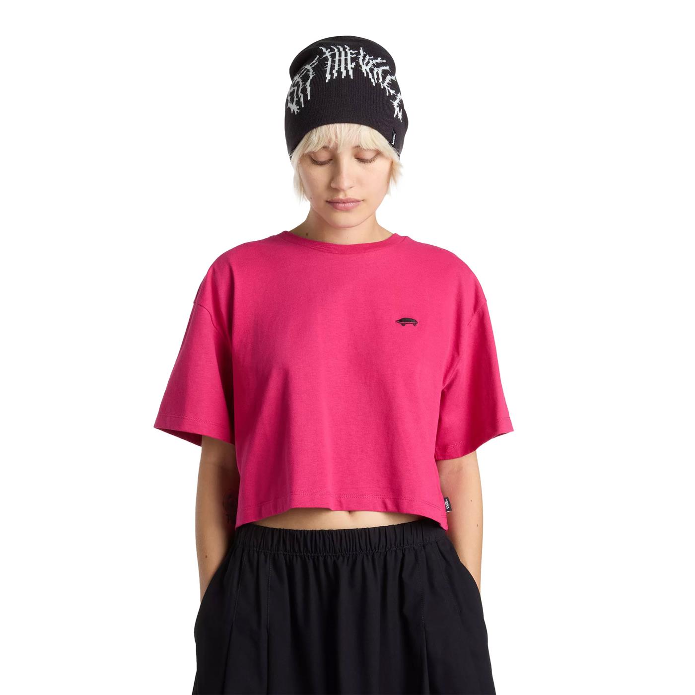 Vans W Salton Relax Crop SS Tee Cherries Jubilee - VN000P5QC9L1