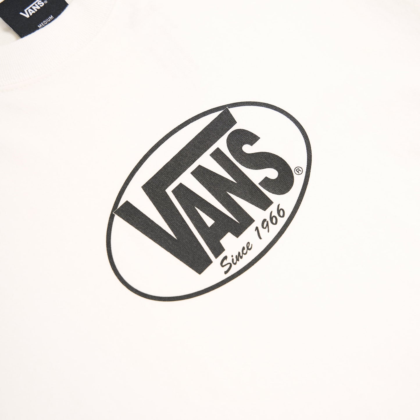 Vans Original Standards Oval Tee White/Black - VN000PFGYB21