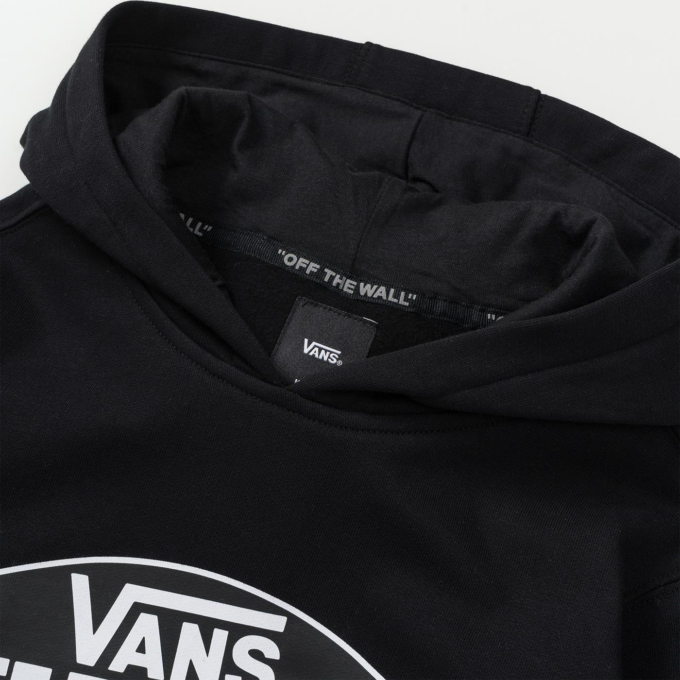 Vans Boys OTW Pullover Fleece Black/White Outline  - VN000SR9J1M