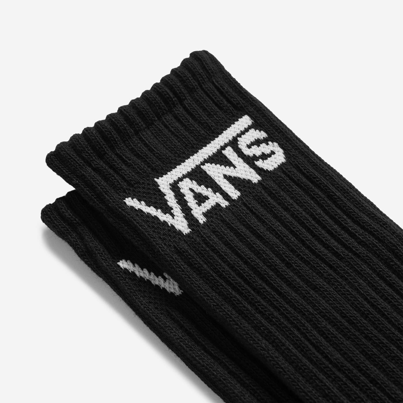 Vans Classic Crew Socks 3 Pack Black - VN000XRZBLK