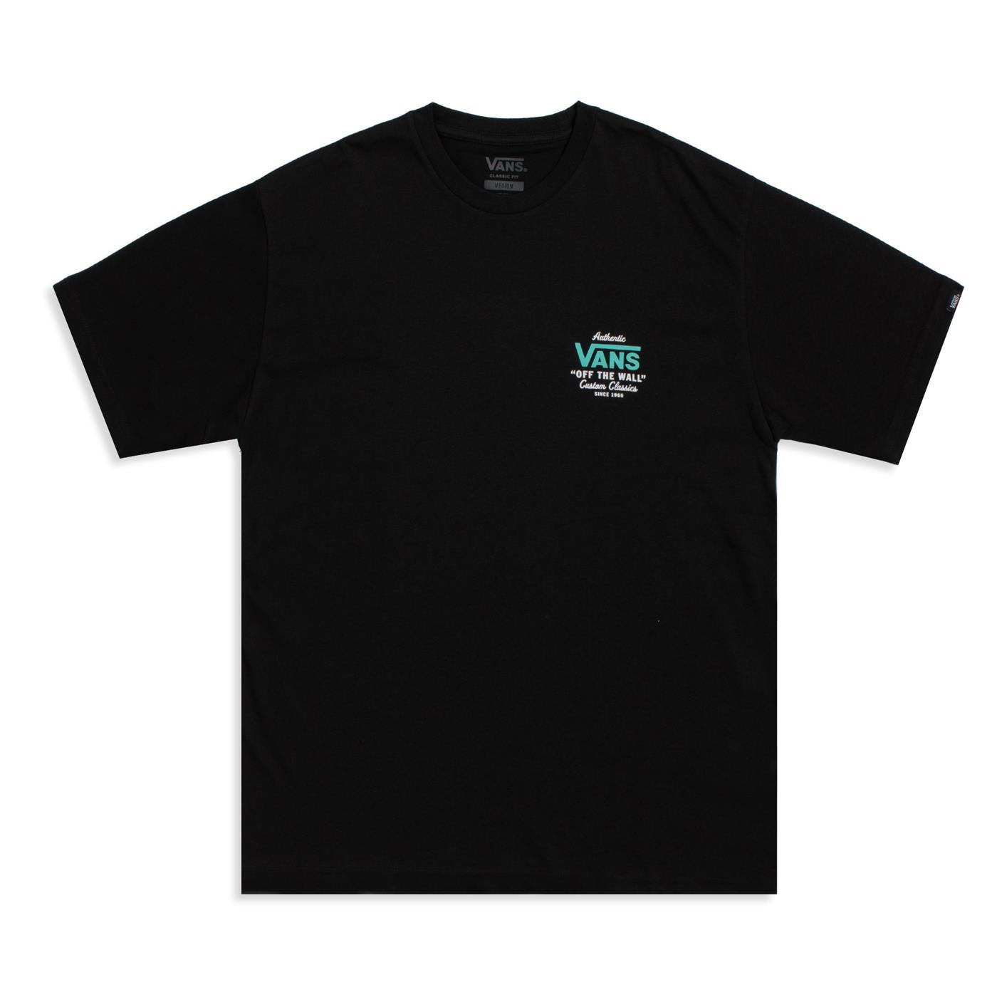 Vans Holder ST Classic Tee Black/White-Waterfall - VN0A3HZFBVD1