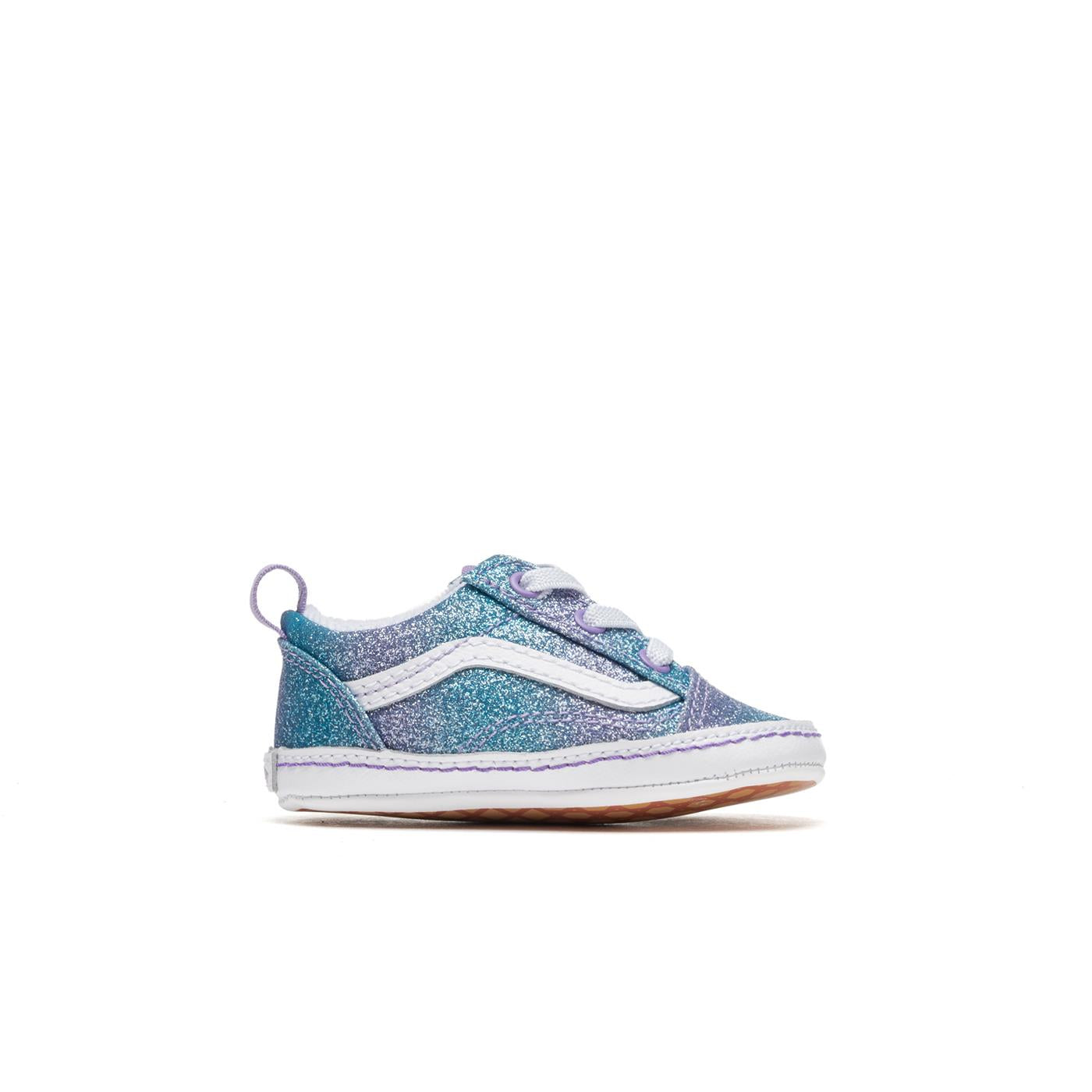 Vans Old Skool Crib (Ombre Glitter) Multi/True White - VN0A3U8KABN1