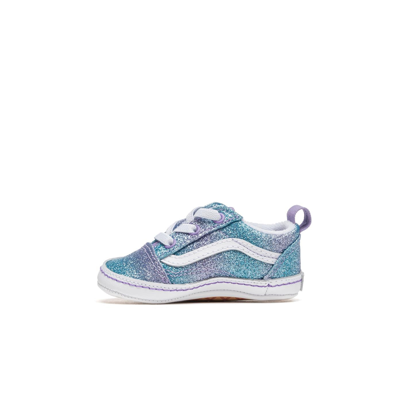 Vans Old Skool Crib (Ombre Glitter) Multi/True White - VN0A3U8KABN1