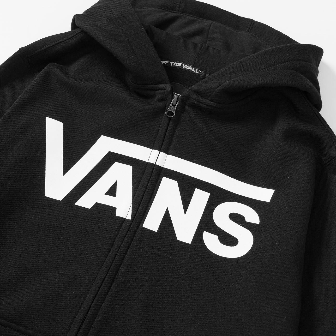 Vans Boys Vans Classic Zip PO Black/White - VN0A45AEY281