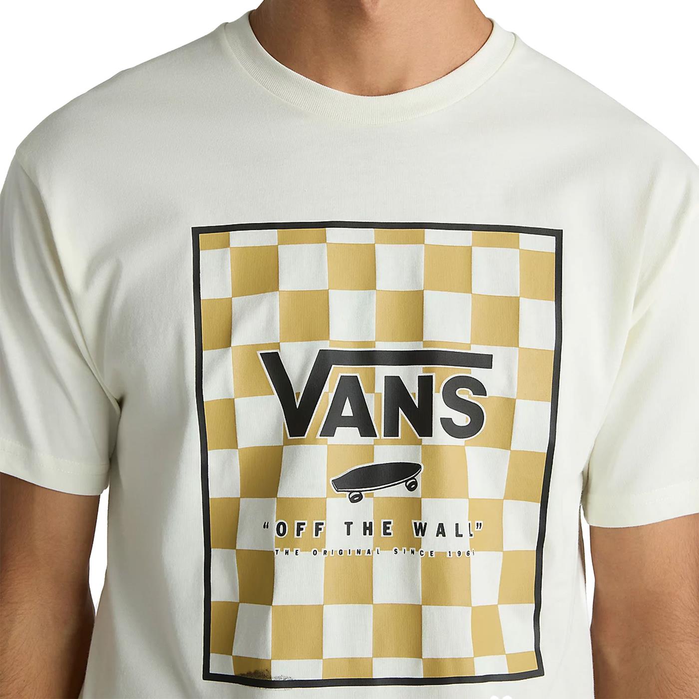 Vans Classic Print Box Tee Marshmallow/Black - VN0A5E7YKIG1