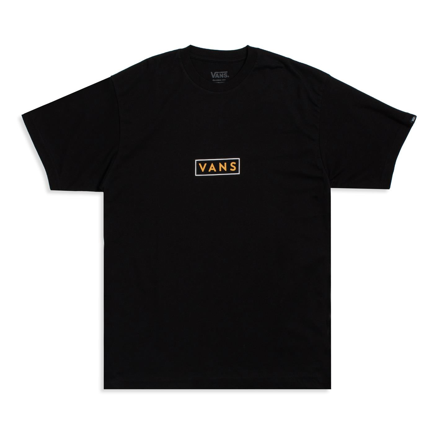 Vans Classic Easy Box Tee Black/White-Old Gold - VN0A5E81BVC1