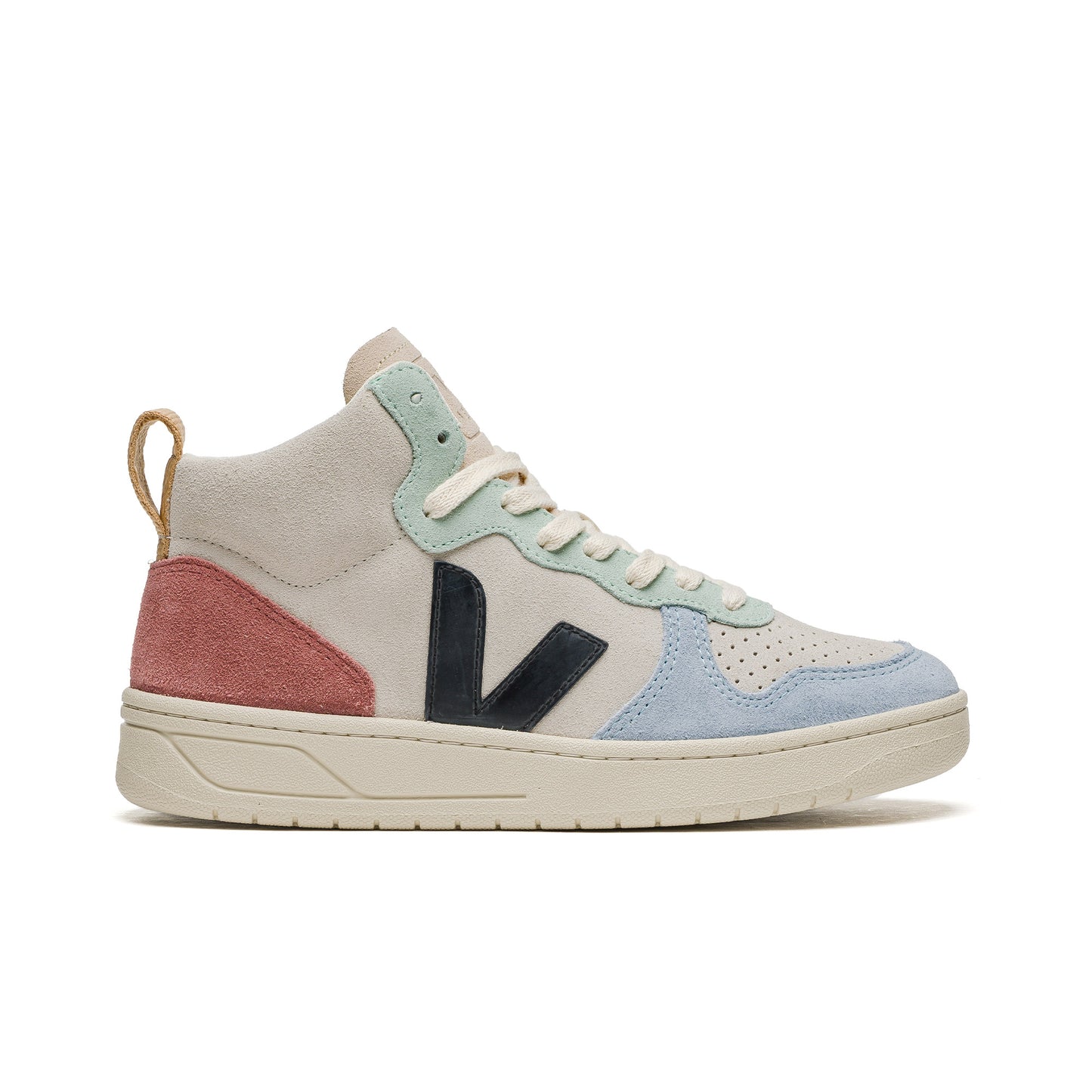 Veja V-15 Suede Multico-Natural/Black