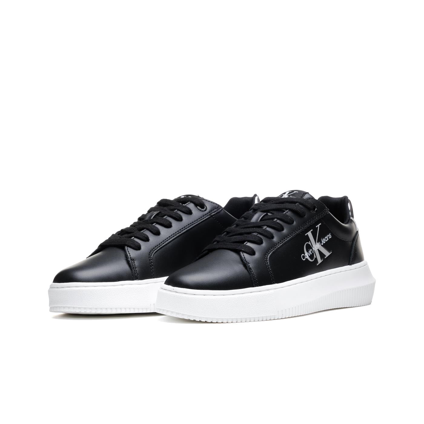 Calvin Klein Jeans Chunky Cupsole Mono Black/Silver  - YW0YW01224BEH