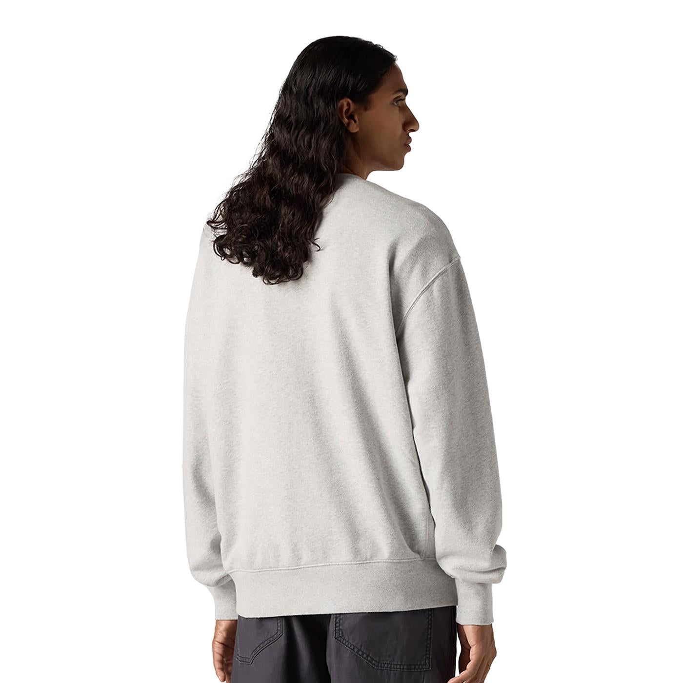 Levis Premium Graphic Crew Vintage BW Logo Two Light Heather  - 000MS-0013