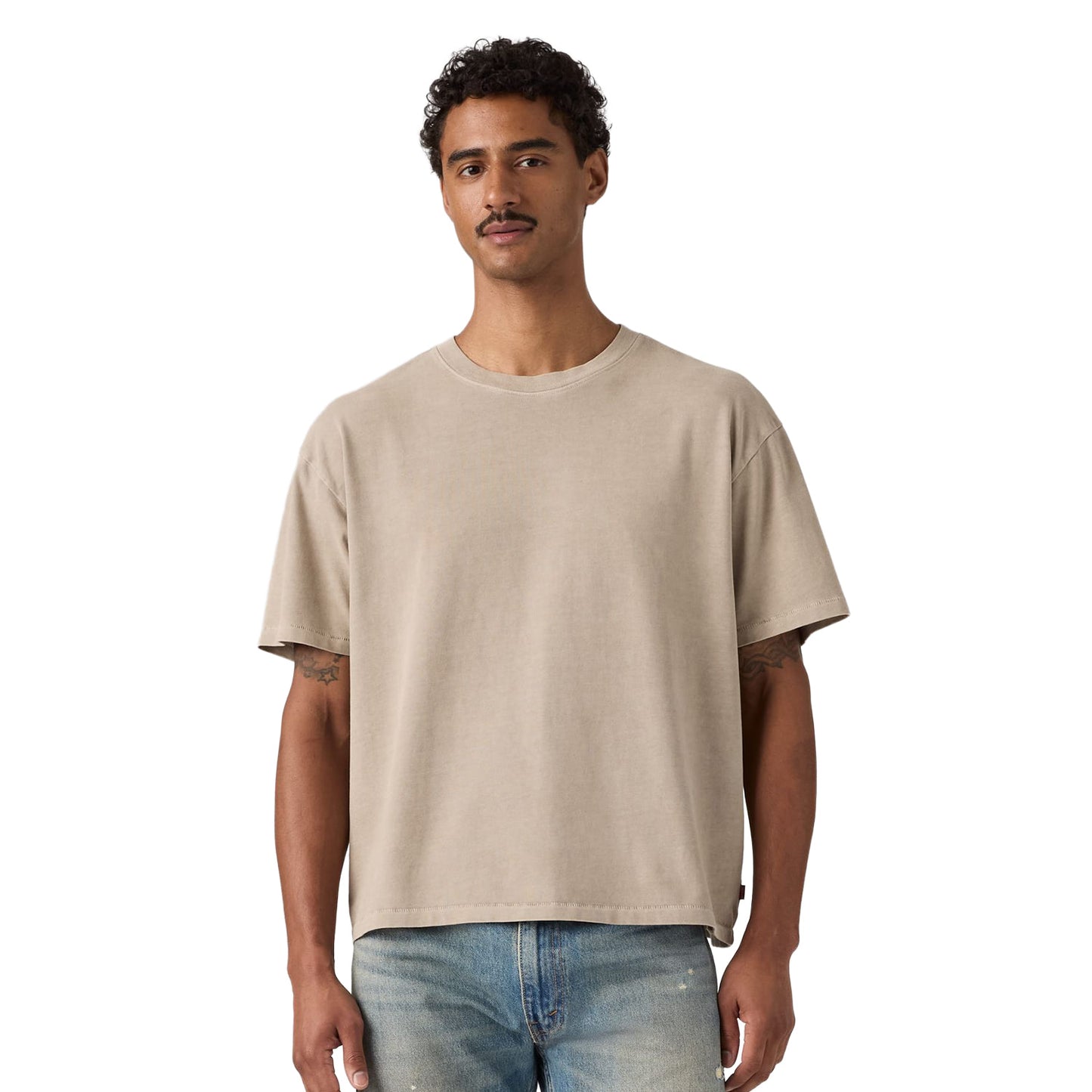 Levis Boxy SS Tee Sheen Wash Vintage Khaki  - 0049F-0039